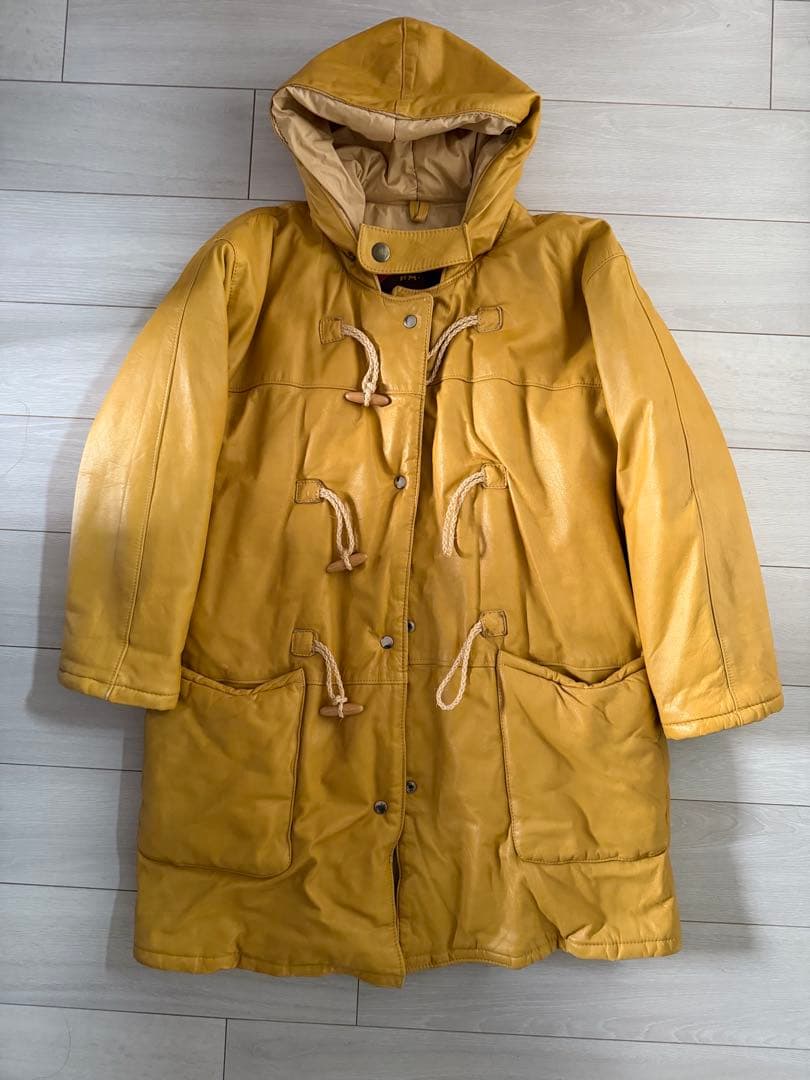 ジャケット・アウター C.P. Company LEATHER DUFFLE COAT 80s