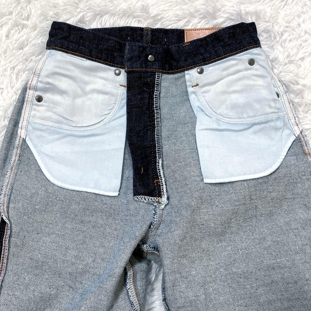 極美品✨　MOUSSY MVS FLARE　デニムパンツ　25相当　濃紺