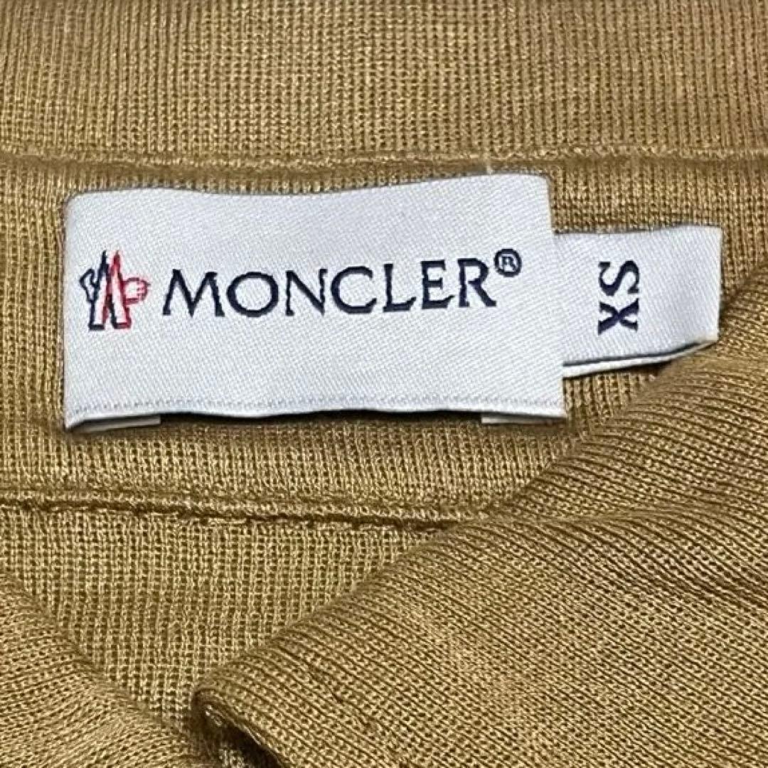 【美品 】モンクレール 半袖　ポロシャツ ブラウン　XS レディース