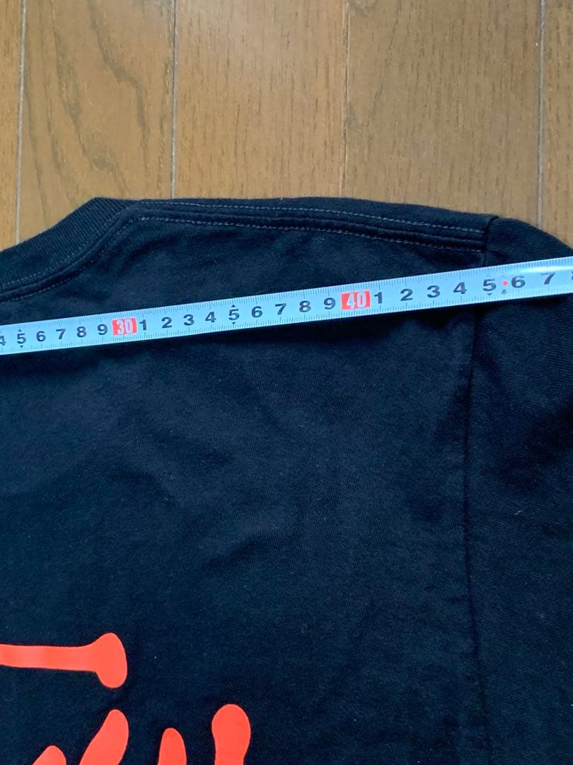 ロ*ー様 【極美品】ステューシー☆メンズTシャツ☆ブラック☆Mサイズ☆オレンジロ