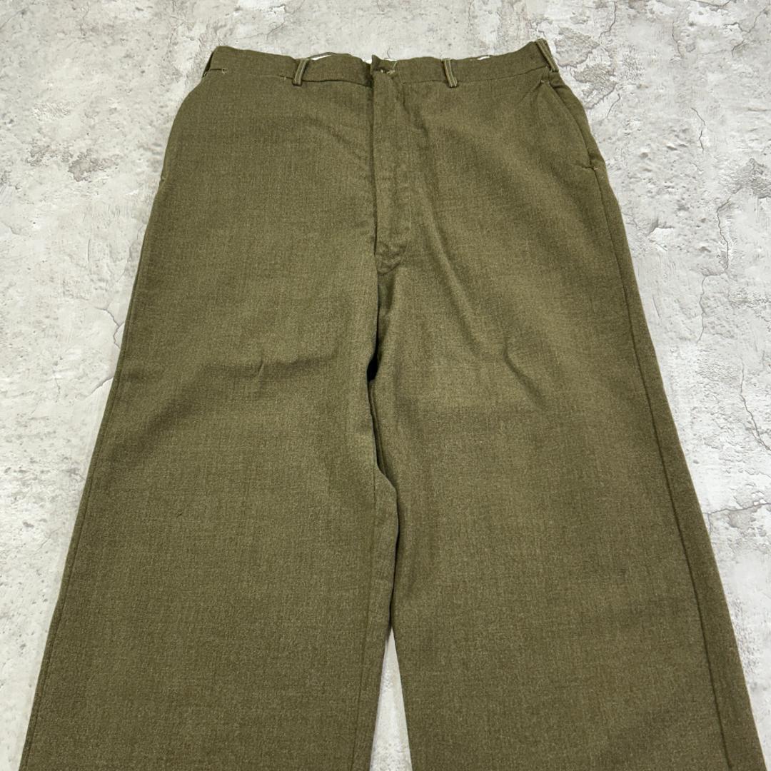 り*ー様 50s　米軍実物　M-1952　ボトムス　ウールパンツ　古着　カーキ