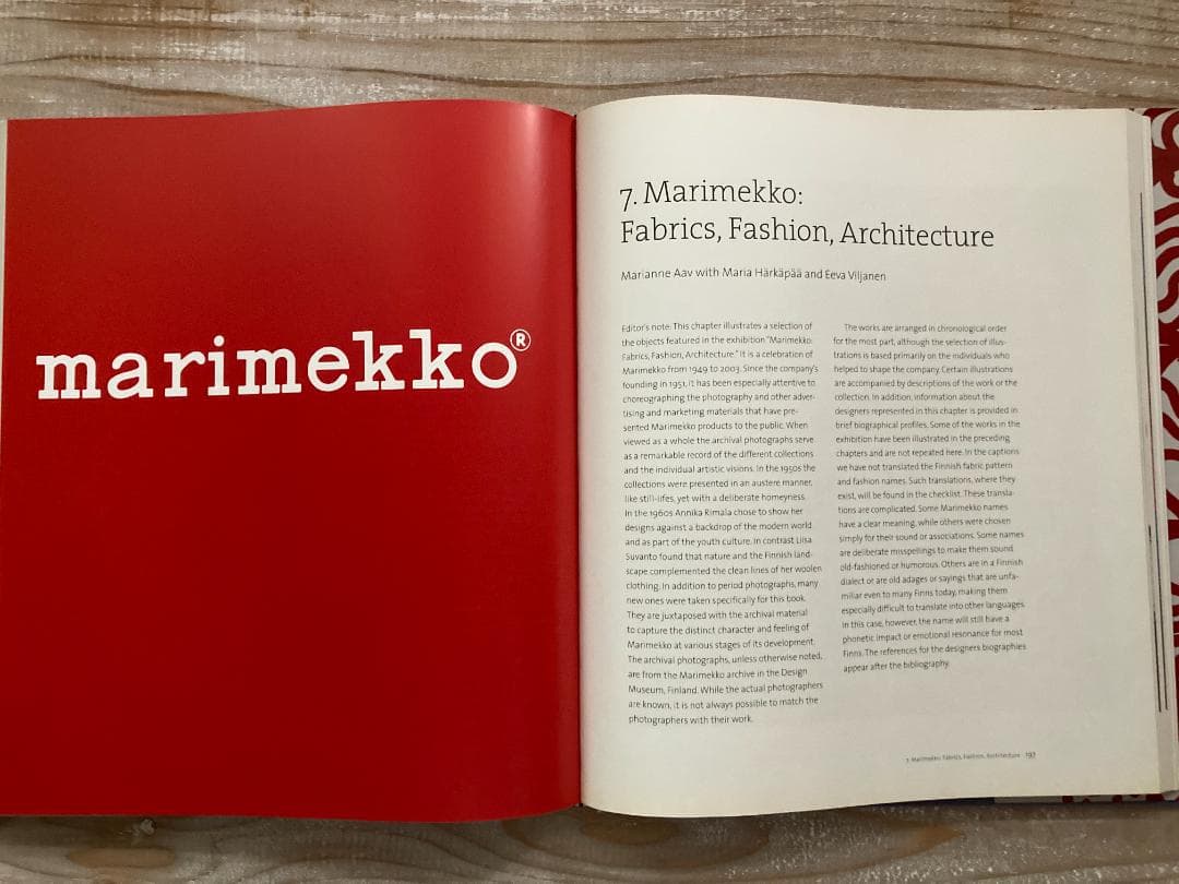 MARIMEKKO マリメッコ　作品集 2003