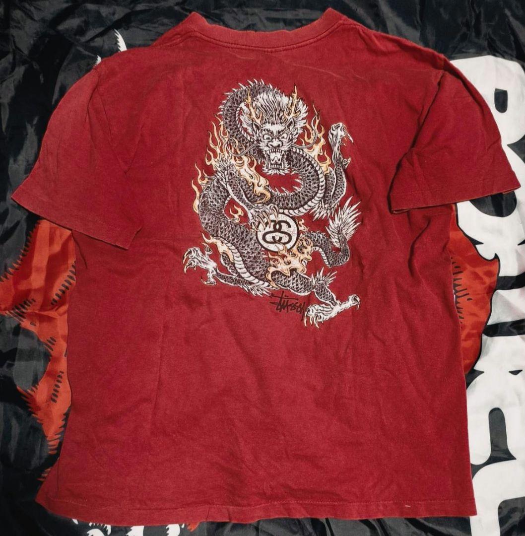 野*宿様 希少OLD STUSSY DRAGON 90s アメリカ製