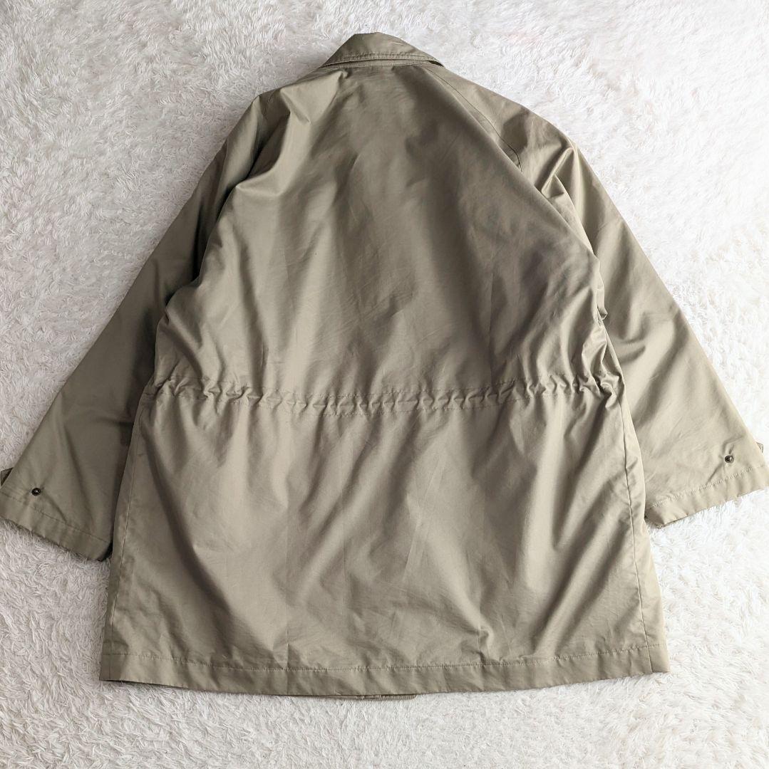 良品◎バーバリー ライナー付 モッズコート ノバチェック 中綿 LL ベージュ