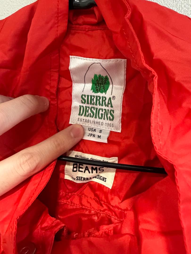 BEAMS PLUS別注 SIERRA DESIGNS パナミントベスト 赤 M