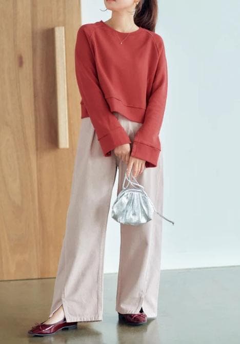 美品 コヒナ タックデザインハイウエストデニムパンツ short S グレージュ