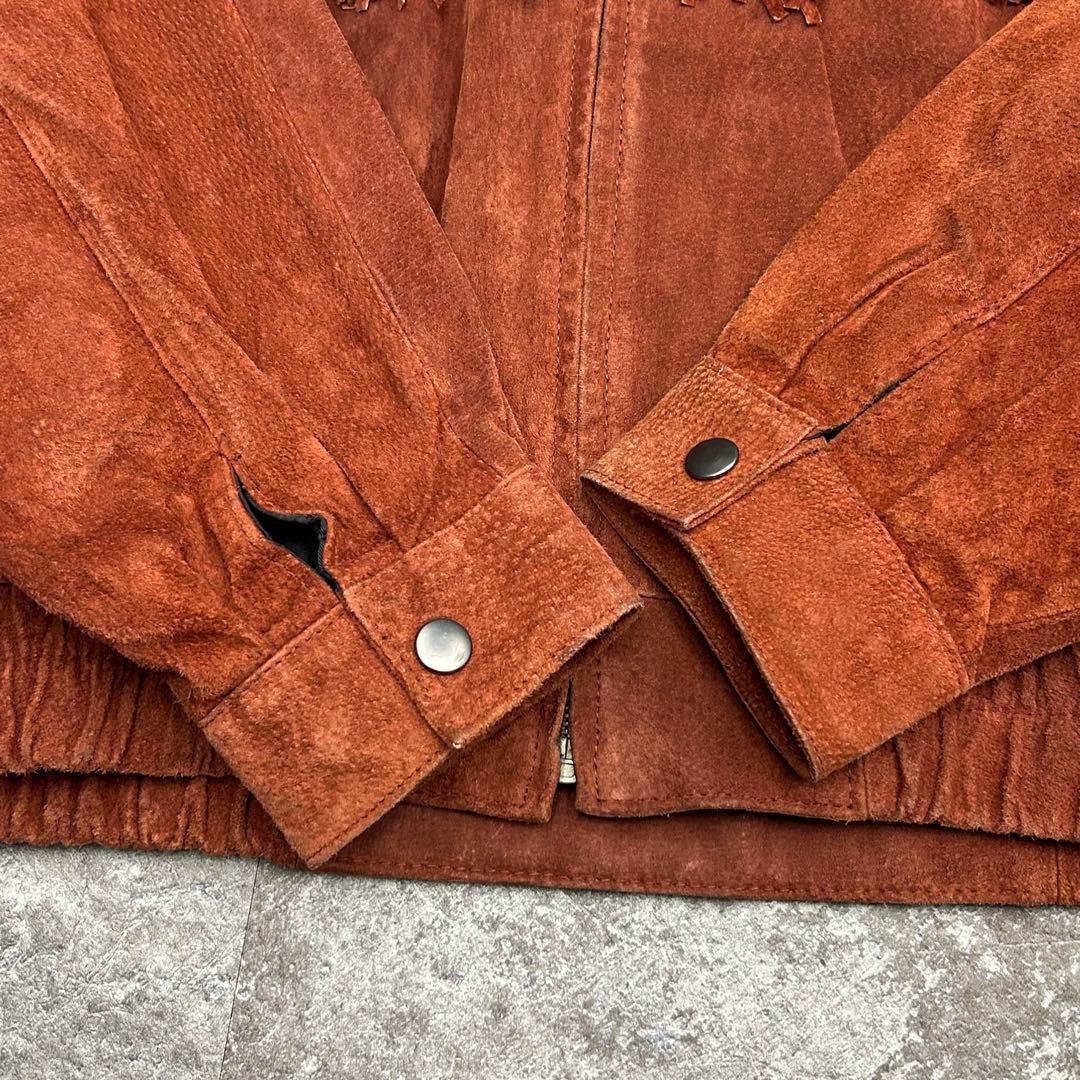 80s pioneer wear ネイティブ柄 スウェードジャケット M