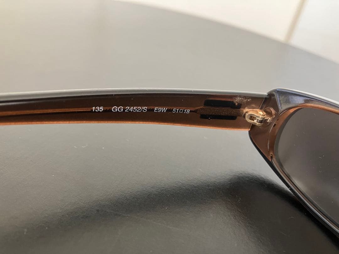 GUCCI サングラス ブラウンフレーム 135サイズ