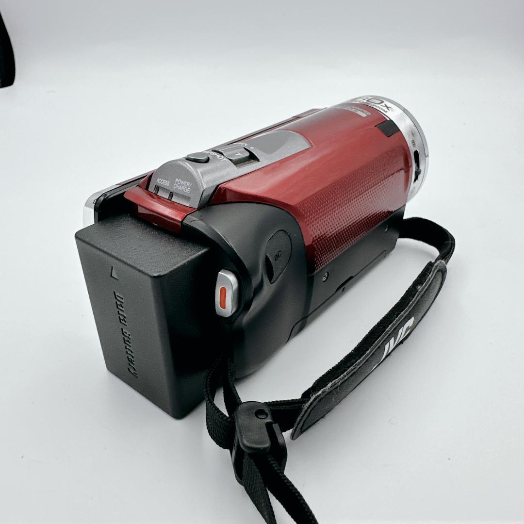 【概ね美品】JVC Everio GZ-HM155-R ビデオカメラ レッド