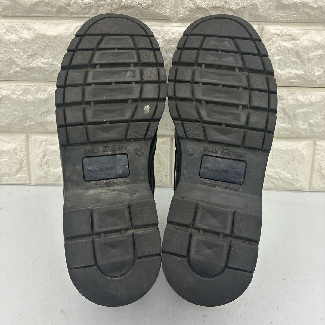 【良品】KLEMAN クレマン DONATO デッキシューズ 42 レザー 黒