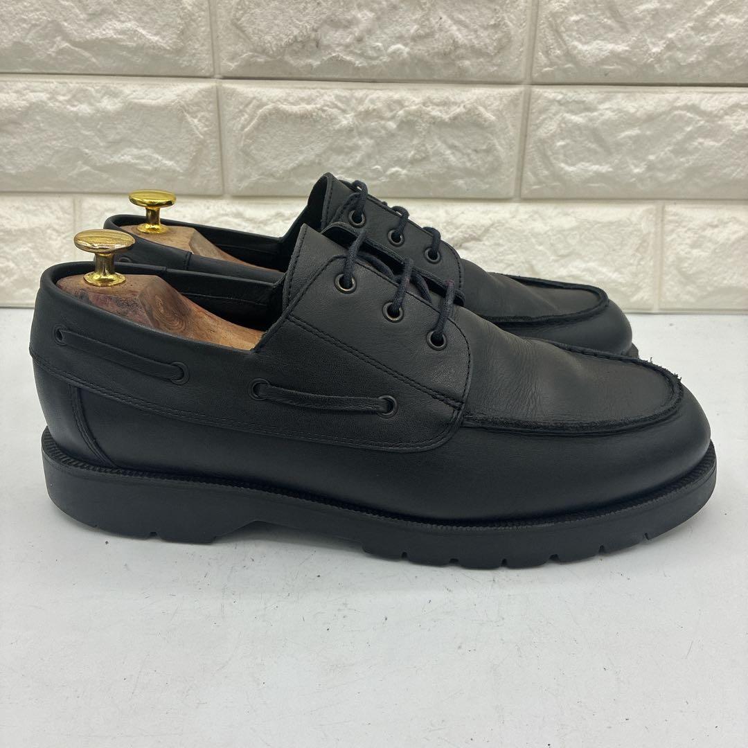 【良品】KLEMAN クレマン DONATO デッキシューズ 42 レザー 黒