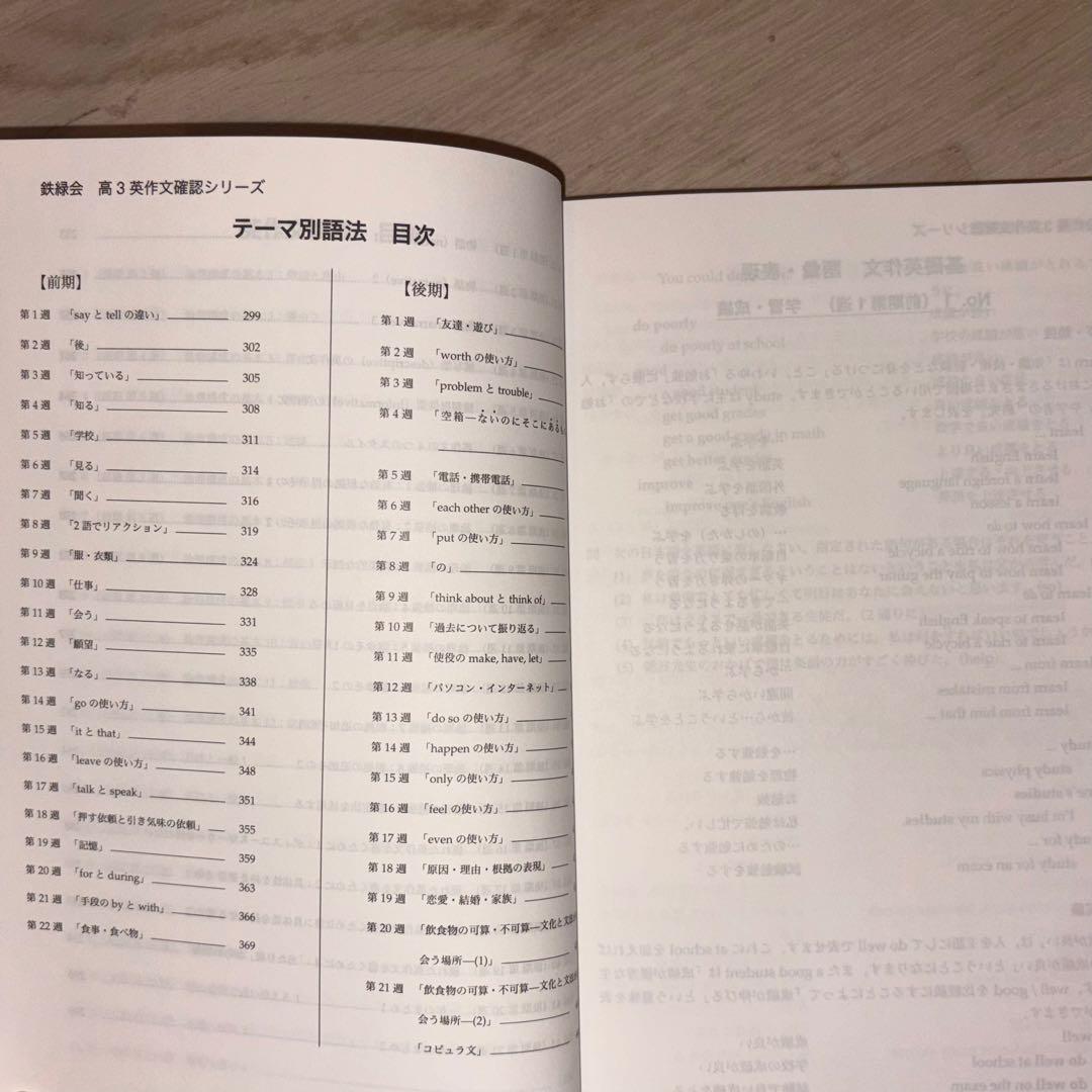 25鉄緑会入試英語確認シリーズ・英作文確認シリーズ