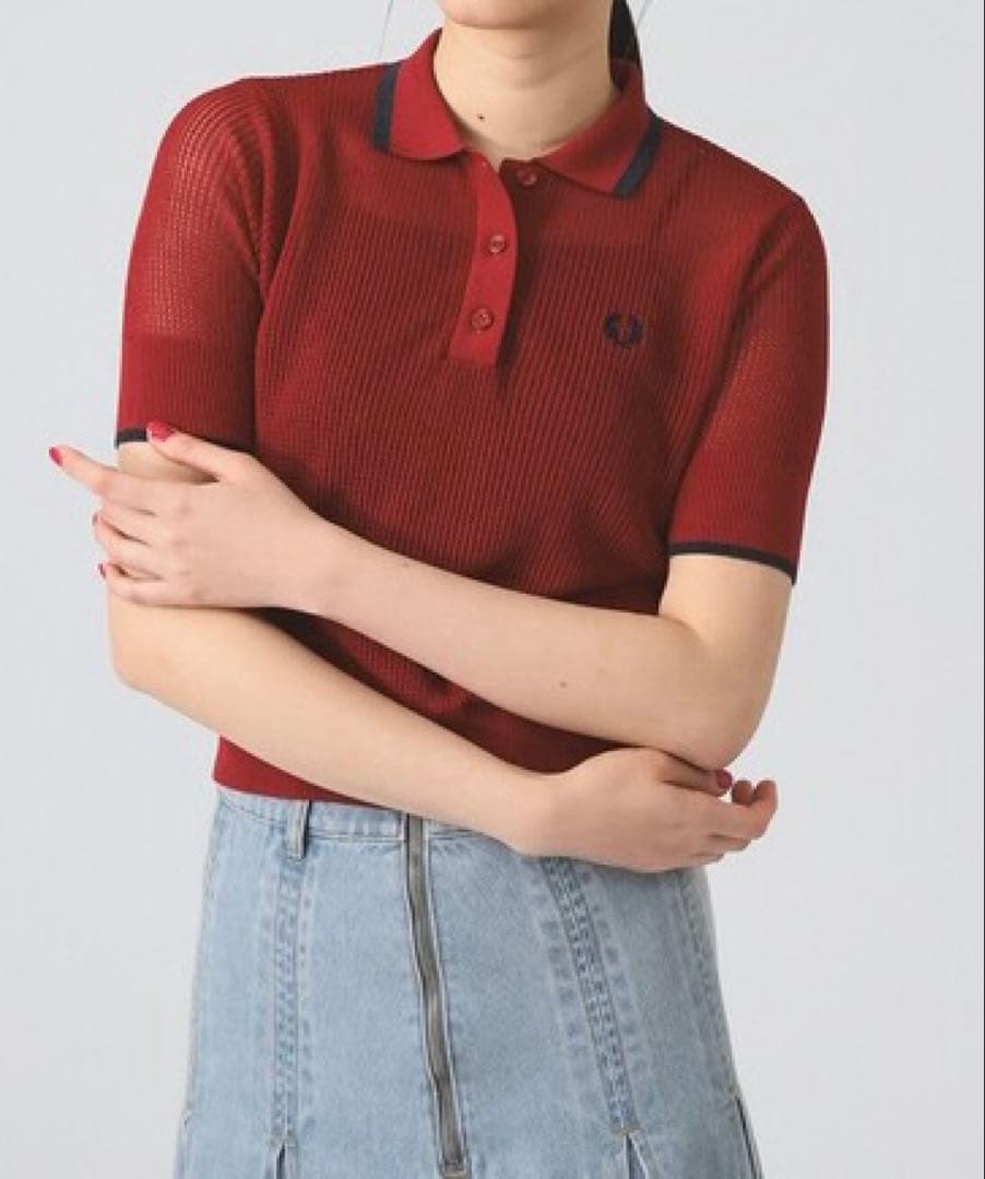 【別注】FRED PERRY RIB KNITTED SHIRT
