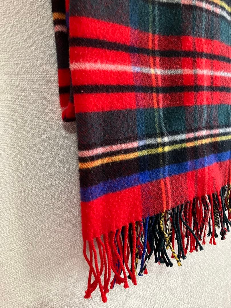 Johnstons of Elgin タータンチェックストール　カシミア混