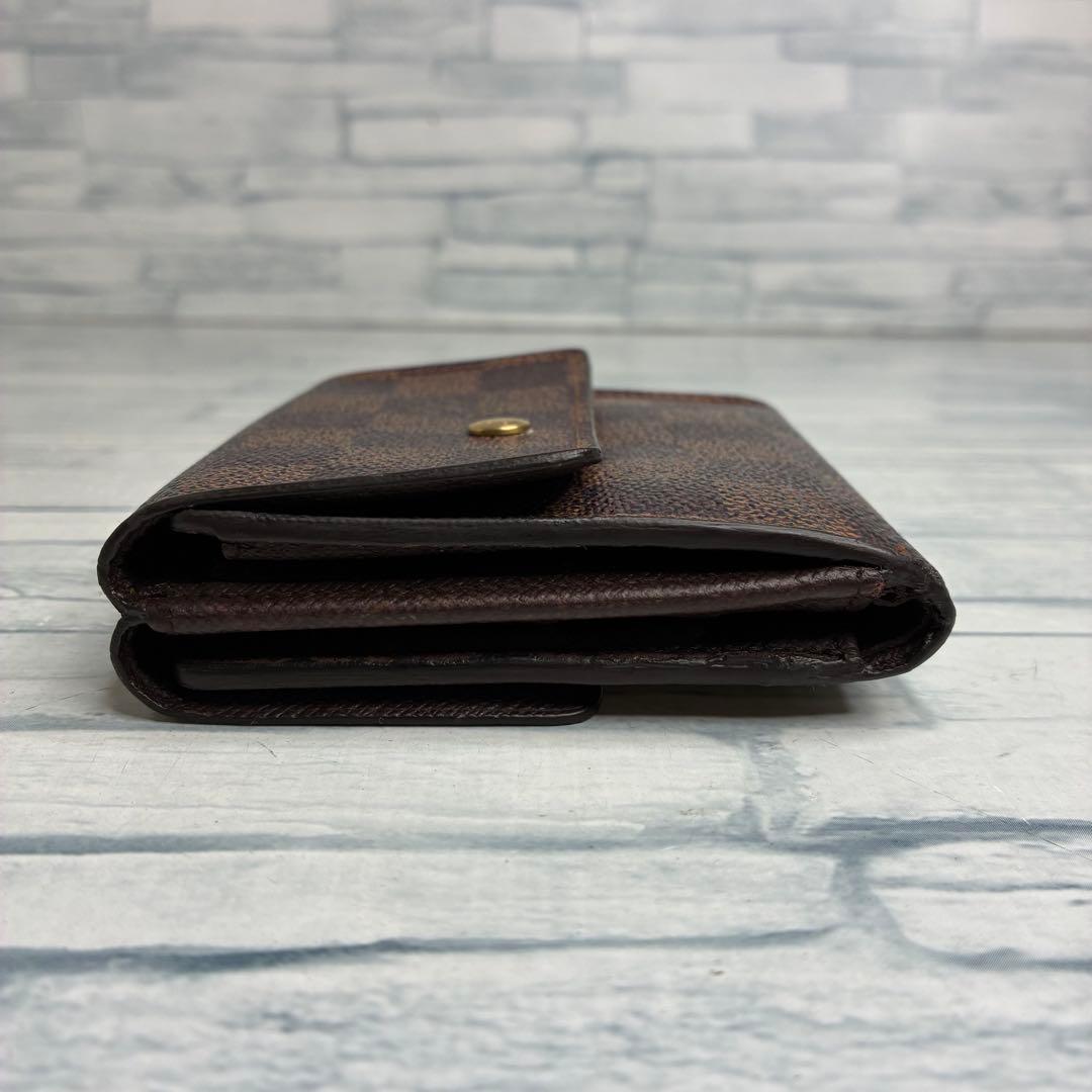 極美品　54 ルイヴィトン モノグラム　三つ折り財布　Ｗホック wv4