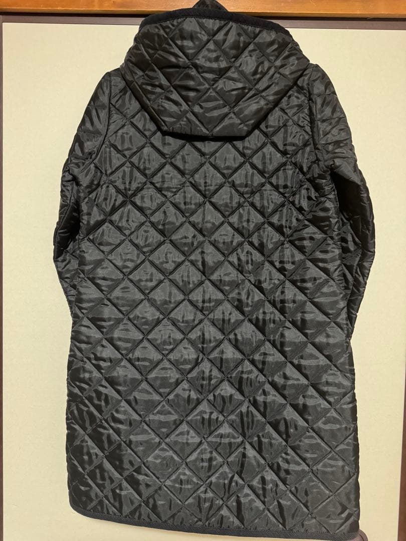 LAVENHAM キルティングコート フード付き 黒
