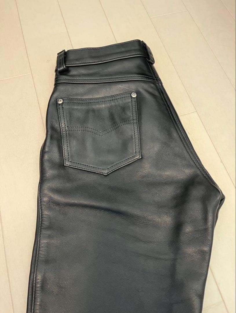 SCHOTT ショット　レザーパンツ　ブラック 30