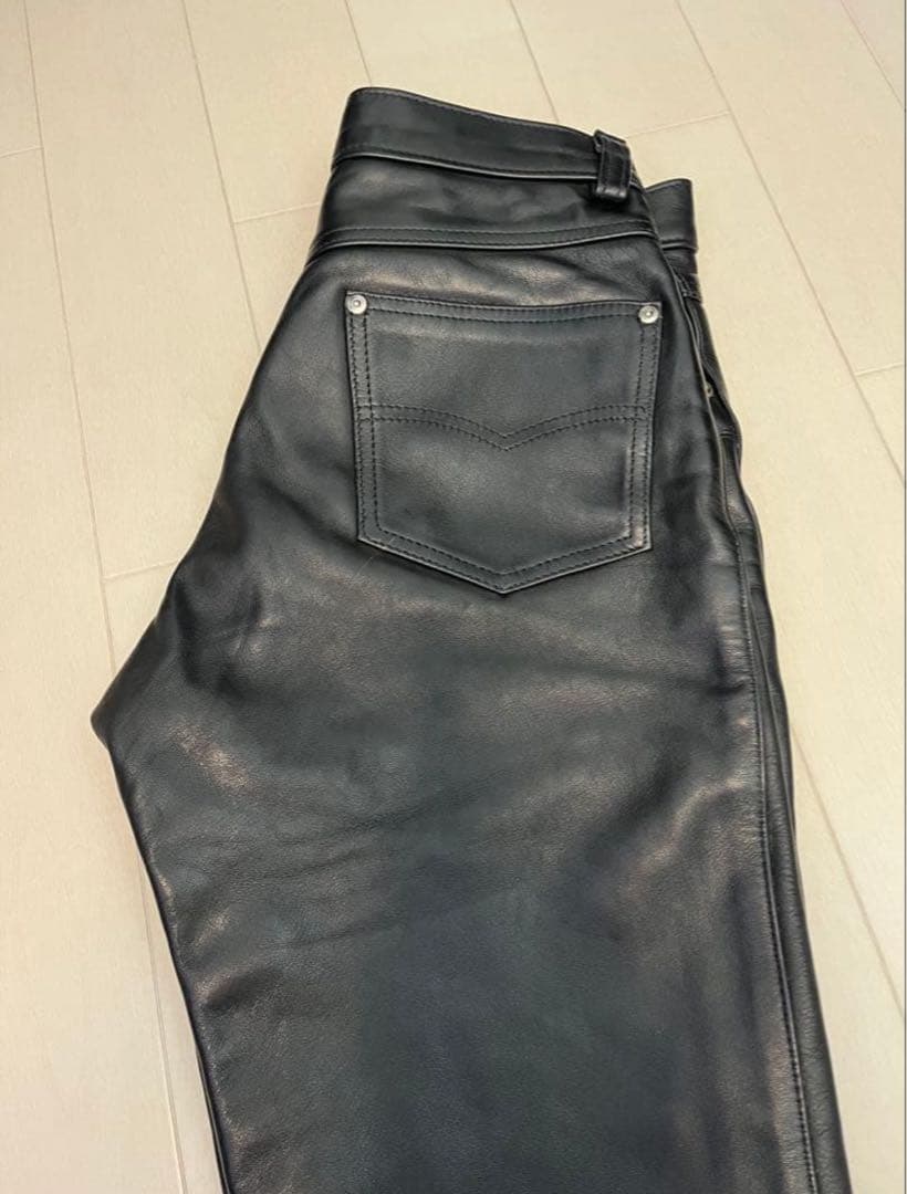 SCHOTT ショット　レザーパンツ　ブラック 30