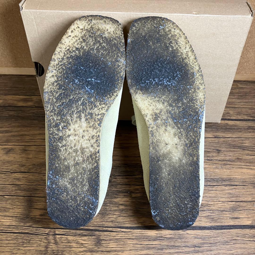 （K25394）★美品★ クラークス ワラビー UK8（約26㎝）メープル