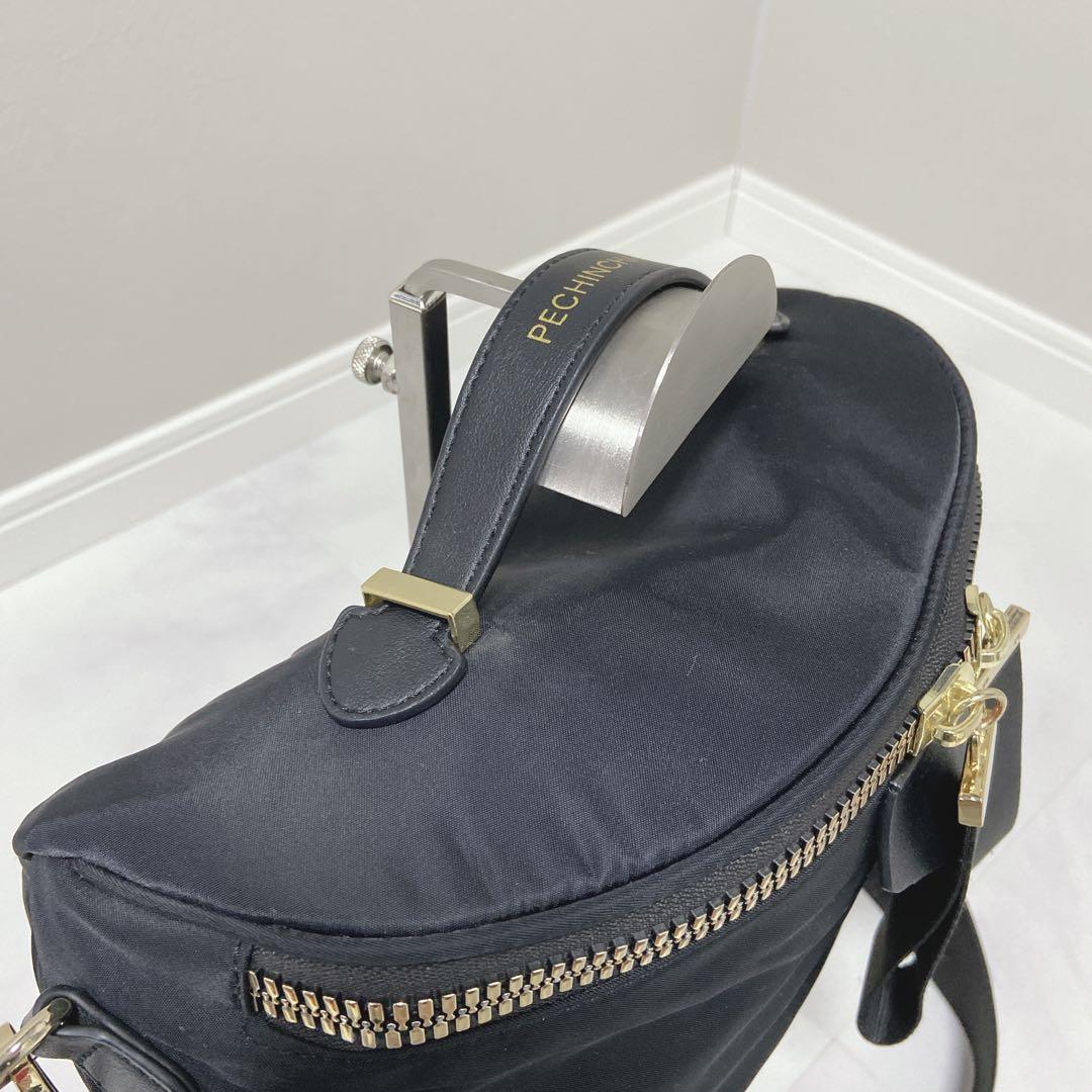 PECHINCHAR ペシンシャ メタルファスナー ショルダーバッグ 黒 極美品