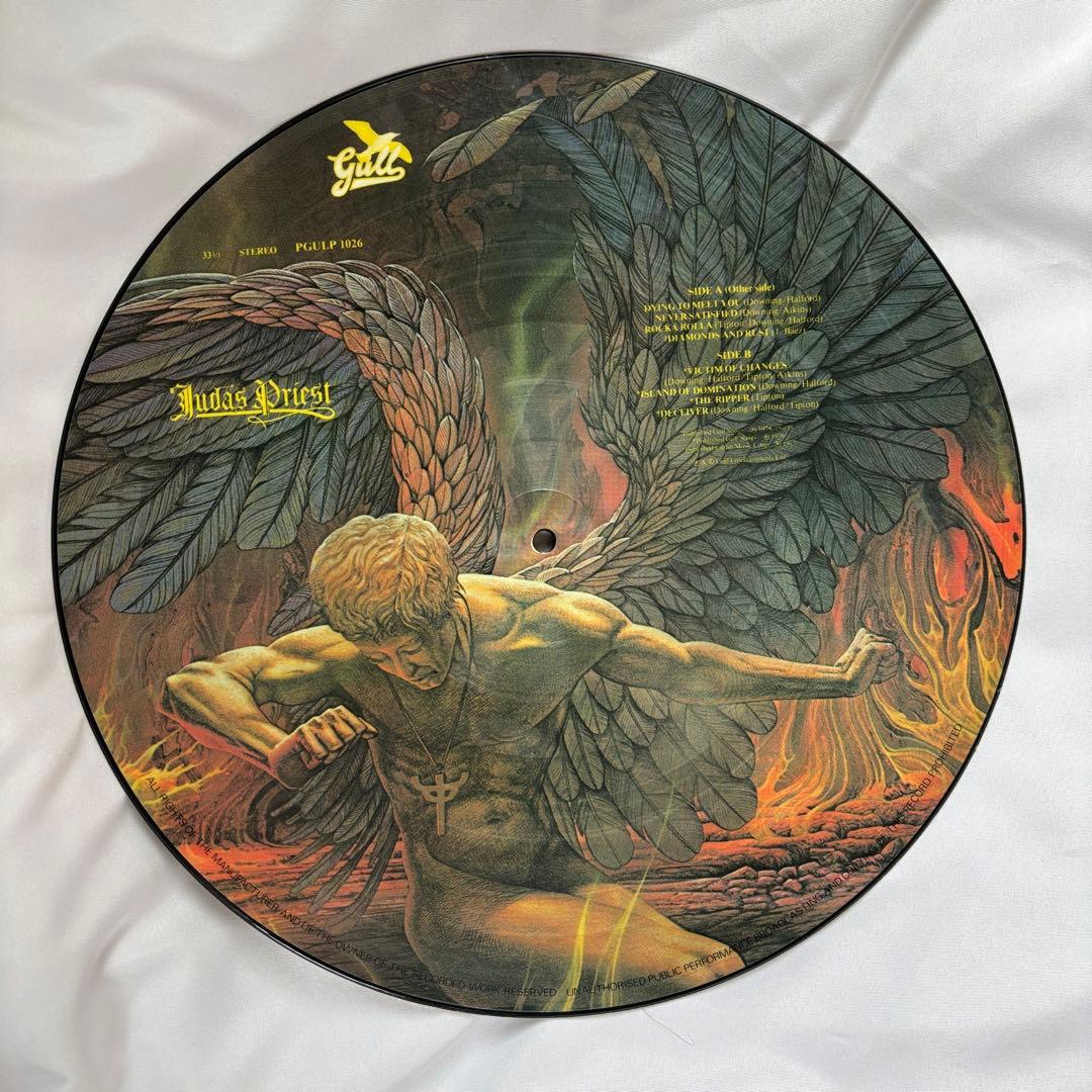 【貴重】ジューダス・プリースト 運命の翼 ピクチャー盤LPと国内盤 LP