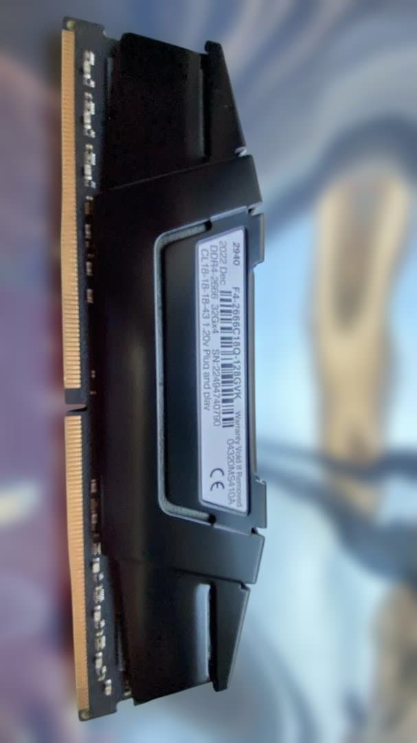 美品 GSKILL 128GB (32GBx4) DDR4-2666 動作確認済