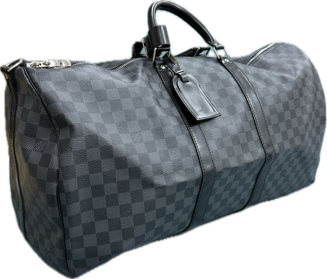 ルイヴィトン　ダミエグラフィット　キーポルバンドリエール55 中古品