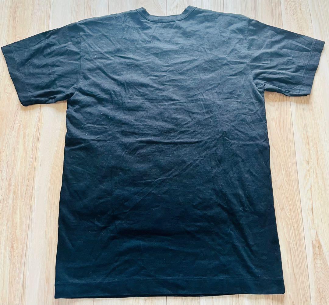 コムデギャルソン　黒 花柄立体デザイン Tシャツ
