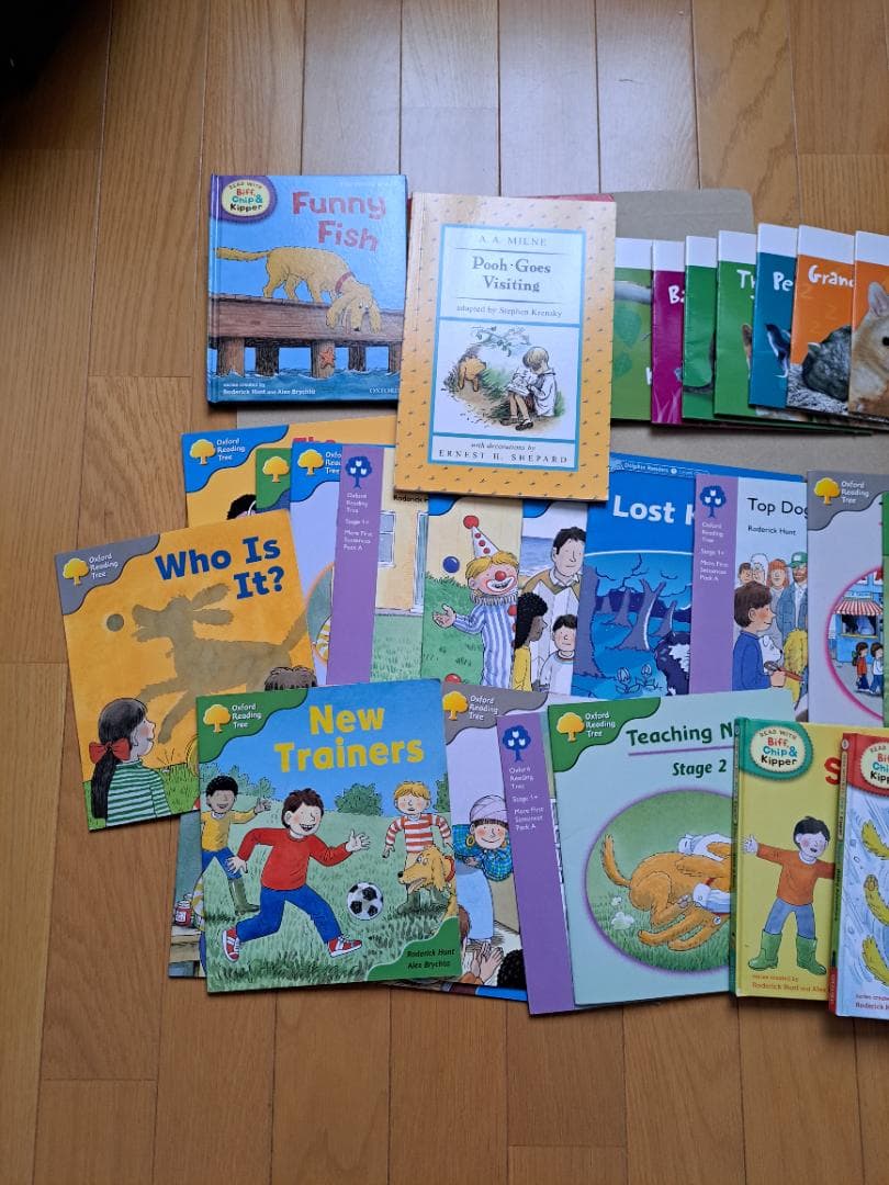 大量絵本英語教育カードなどOXFORD READING TREE まとめ70冊