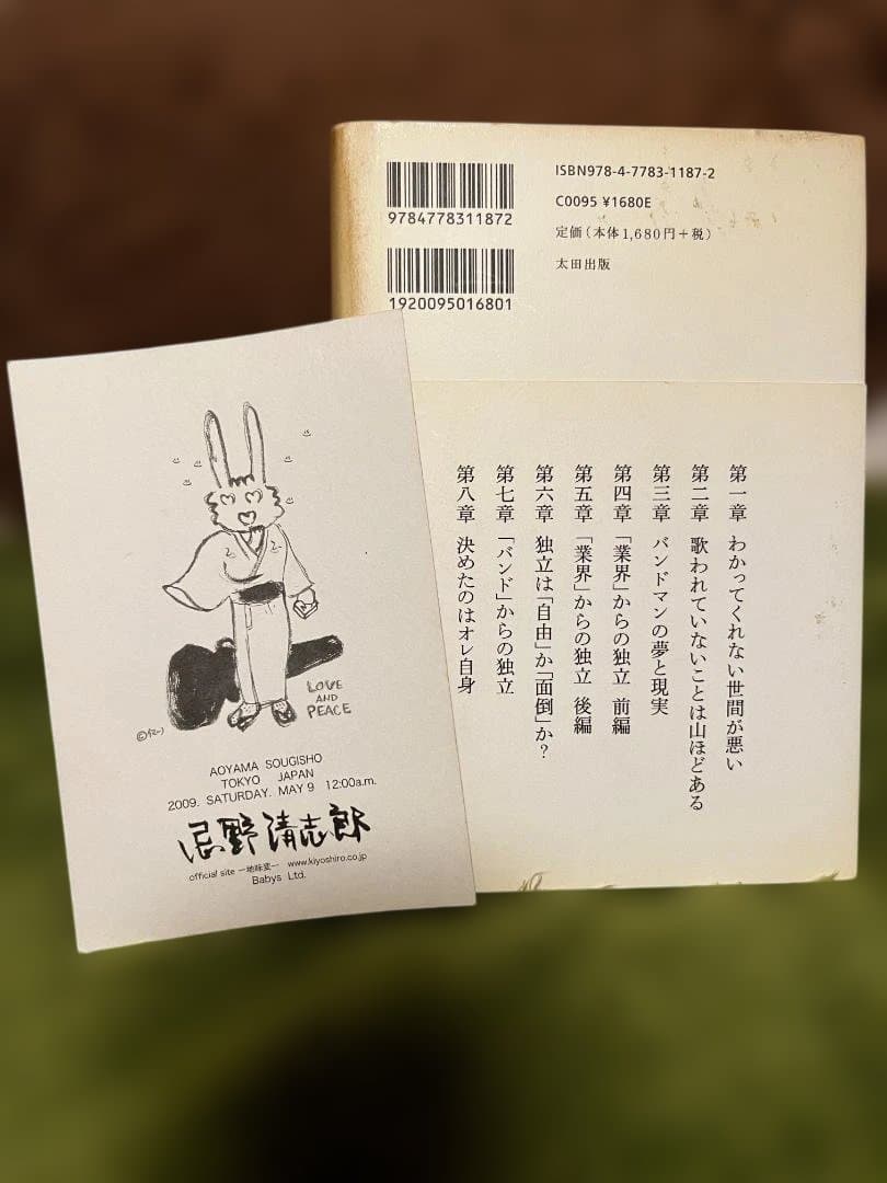 忌野清志郎「ロックで独立する方法」遺影ポストカード（美品レア）セット