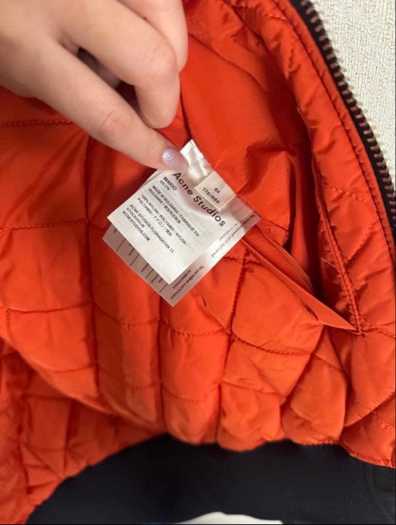 Acne Studios MA-1ジャケット ブラック　MAKIO 44サイズ