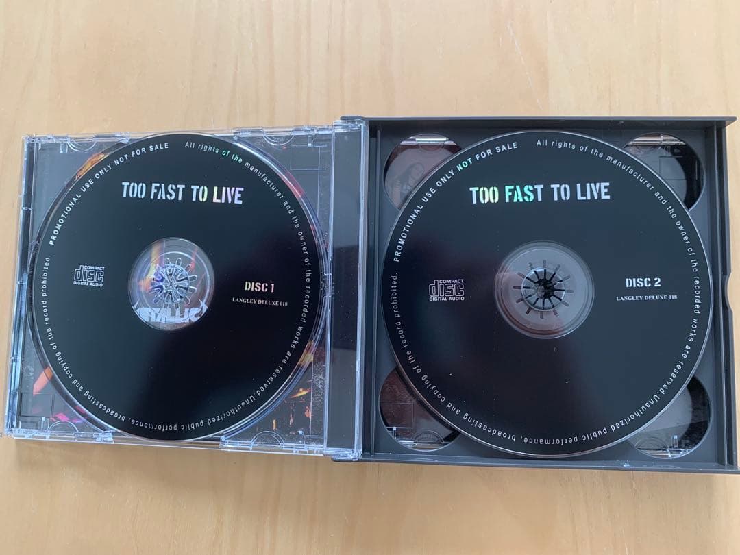 メタリカ/ アンスラックス/Too Fast to Live 3CD LIVE