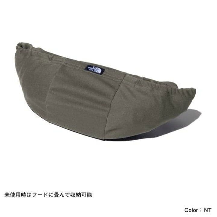 ノースフェイスBaby Sunshade Blanketケープ UV虫よけ深緑
