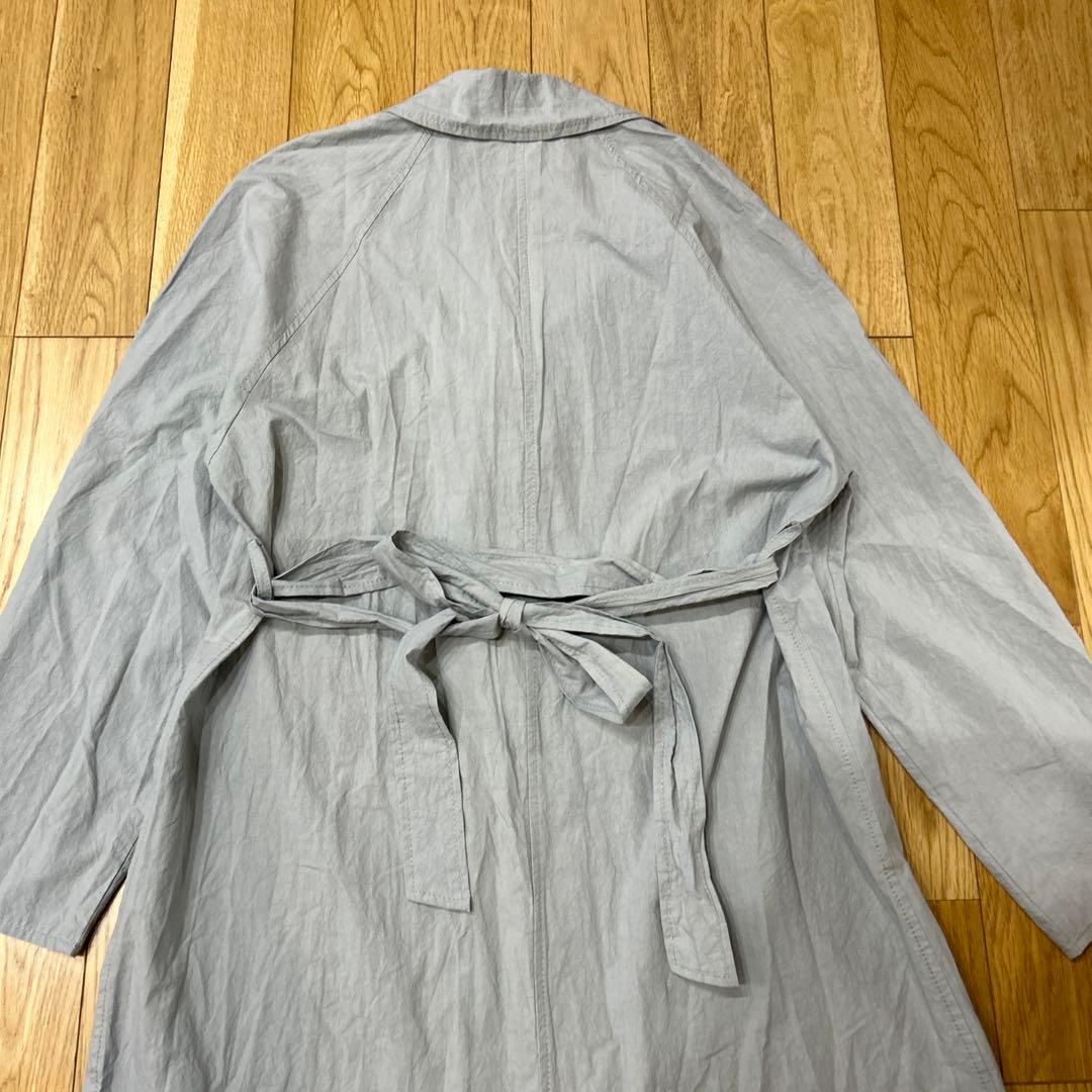 fig London フィグロンドン　タイプライターコート　fog blue