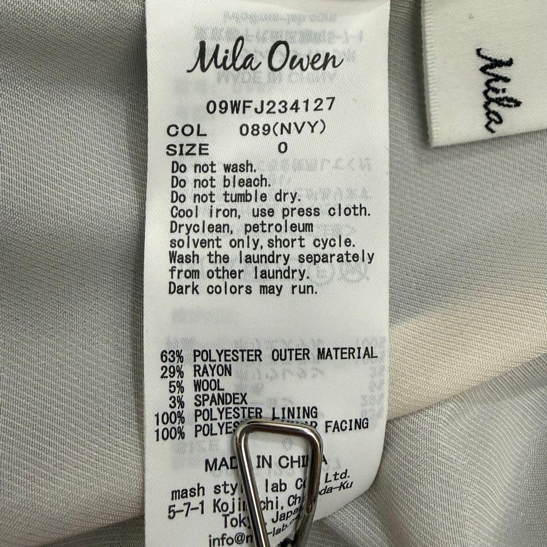 MilaOwen 金釦ダブルブレストブレザー　紺　o