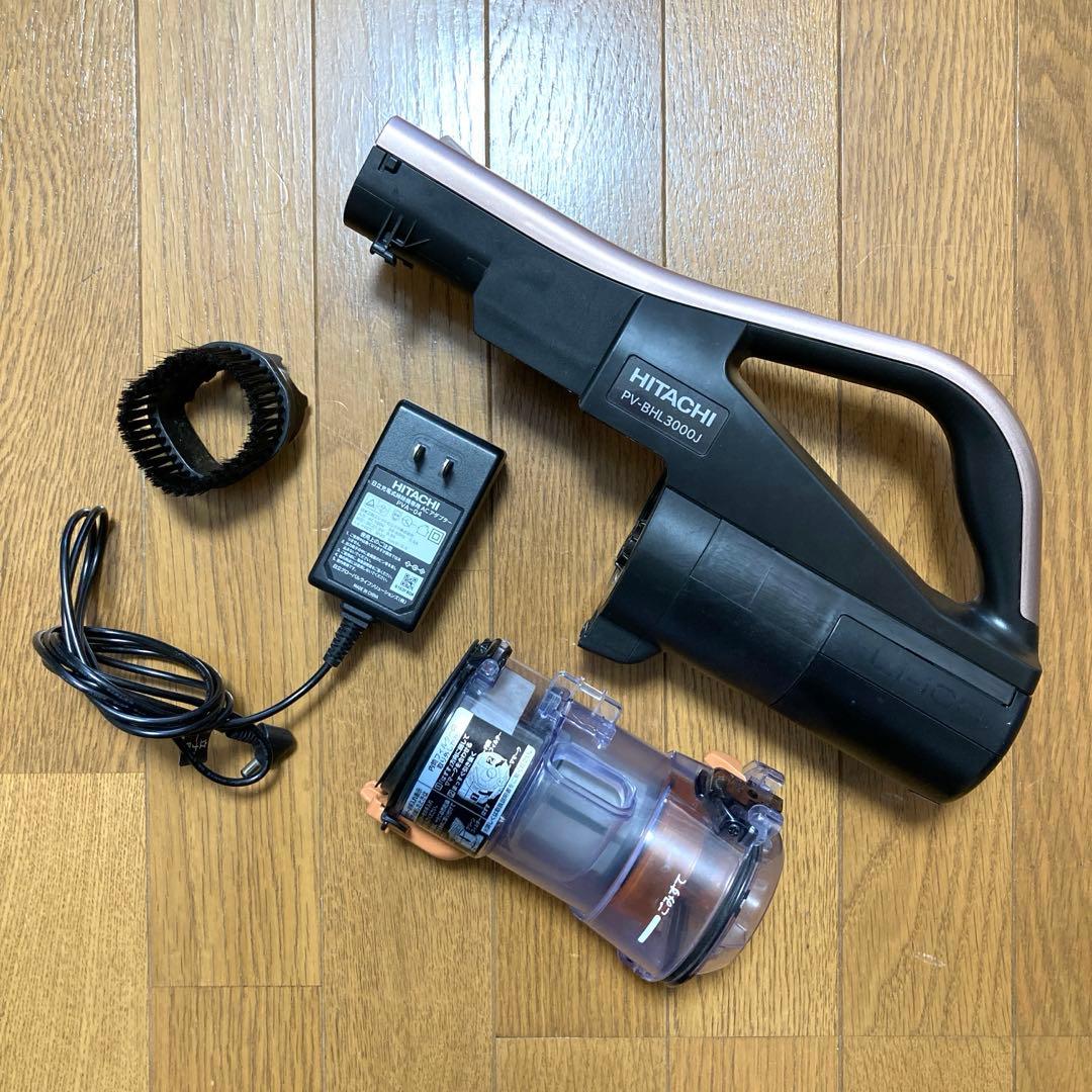 HITACHI PV-BHL3000J 本体+ダストケース+バッテリー ベージュ