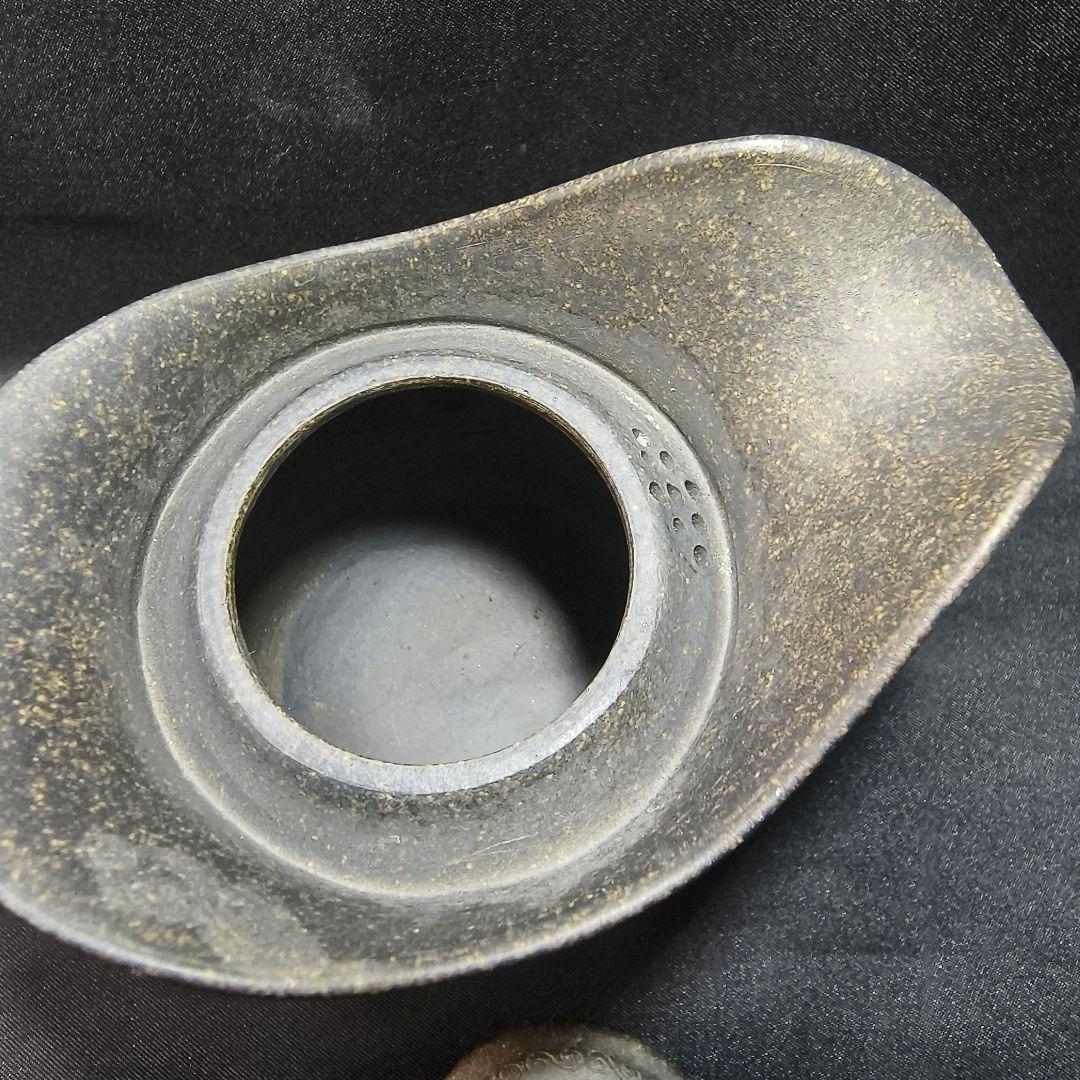 茶道具 宜興紫砂壺 青銅器デザイン 近代陶芸家作品 中国茶具 未使用 蒐集家放出