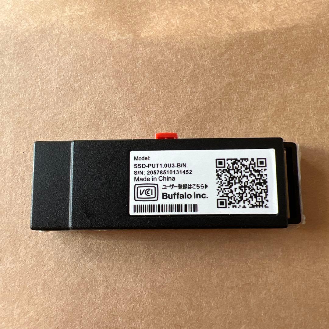 BUFFALO 外付けSSD SSD-PUT1.0U3-BN