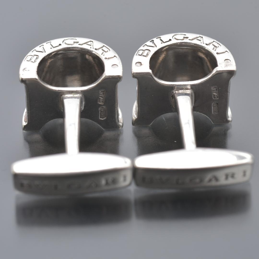 磨き済/美品 ブルガリ BVLGARI カフス ビーゼロワン SV 925