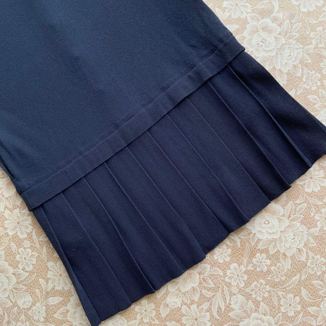 FOYEY BOUTIQUE フォクシー　春物　ニットワンピース38ネイビー