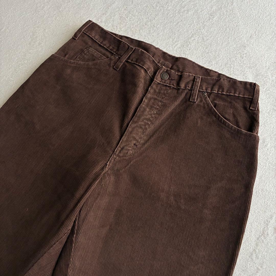 【美品】80s DICKIES USA製 コーデュロイパンツ TALONジップ