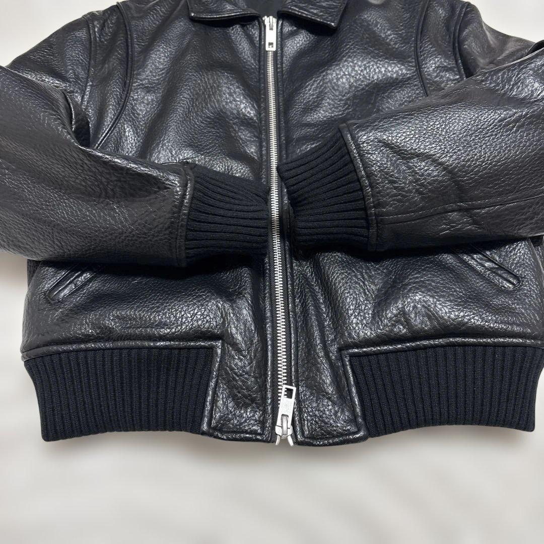 ZARA フェイクレザーパフジャケット