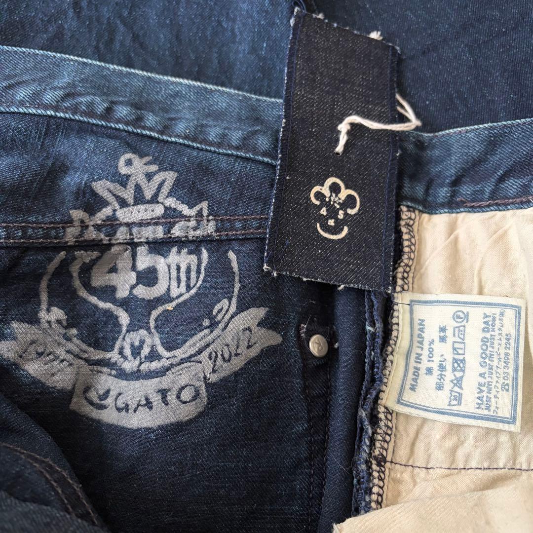 45R 再びおこめ納戸納戸フロントリバー　デニム　パンツ　¥38,500 34