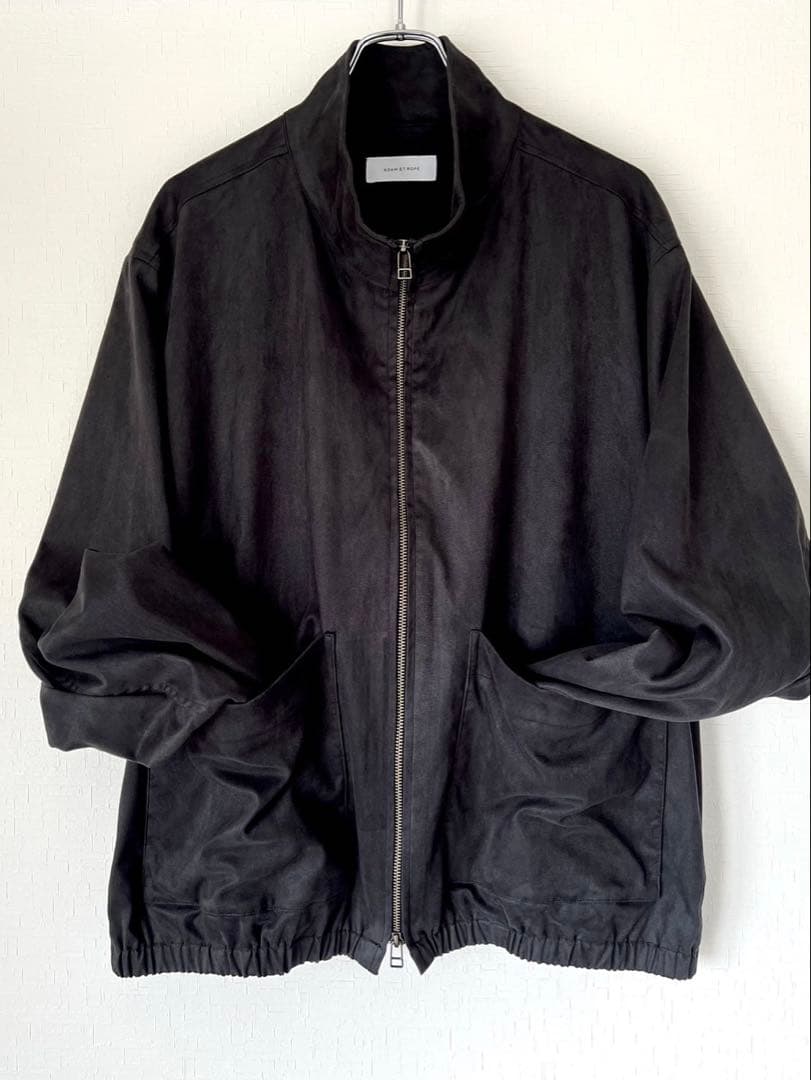 【極美品】ADAM ET ROPE' フェイクスエードスタンドカラーブルゾン