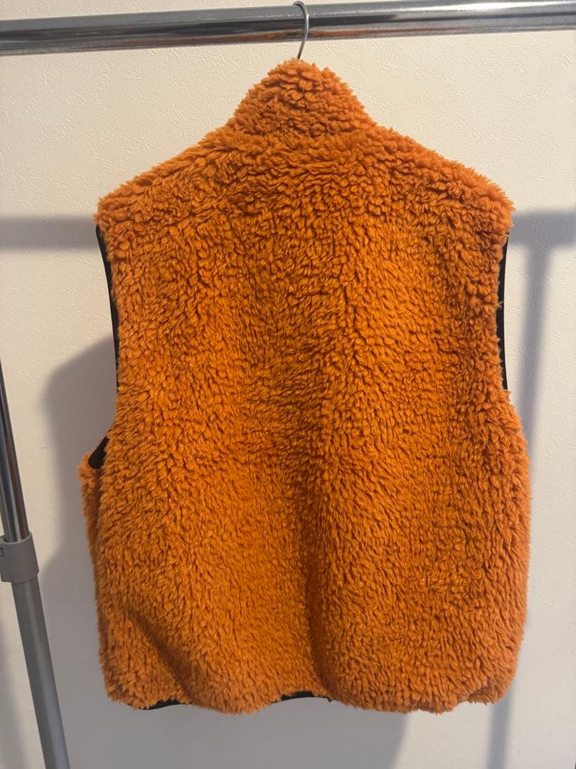 Stussy オレンジ フリースベスト