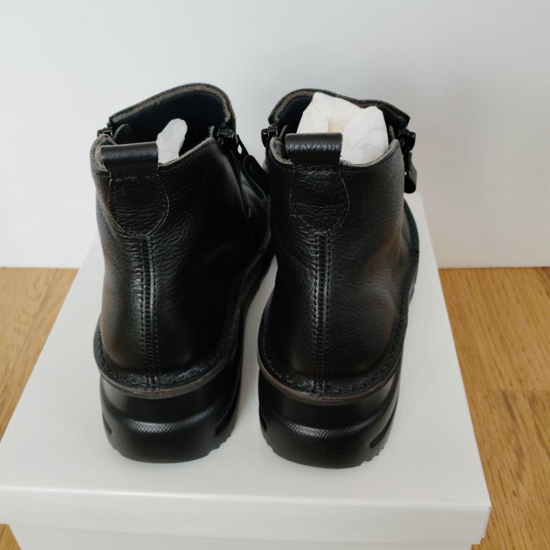 JSHaertlavelブラックレザー ジッパーブーツ
