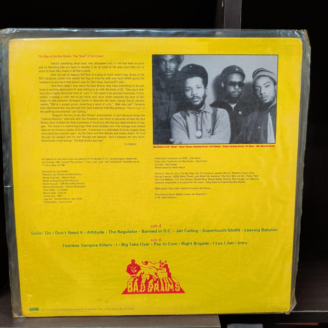 ​貴重 Bad Brains LP バッド・ブレインズ 1stアルバム DMM盤