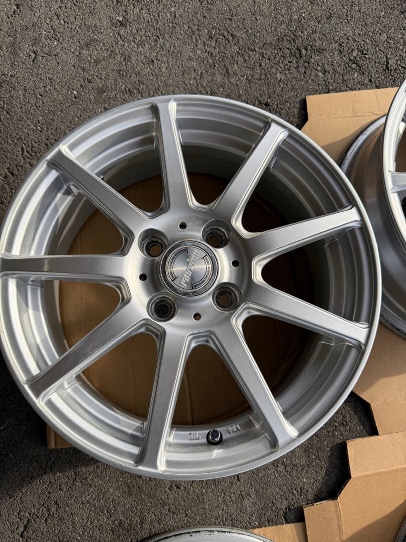 15インチアルミホイール4枚セット15×5.5J+42 10スポークホイール