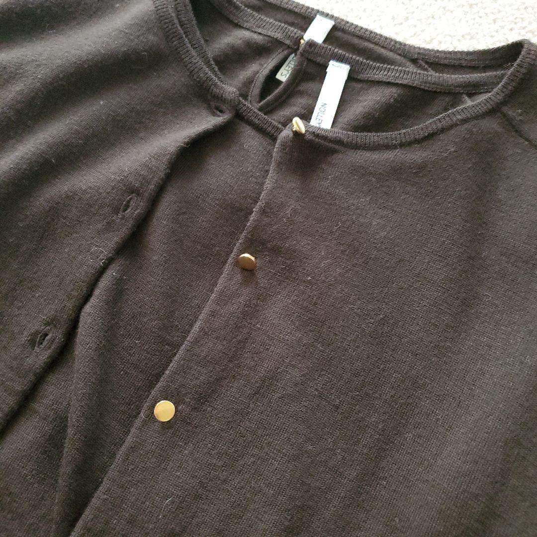 ★NOLLEY'S　ダークブラウン ニット カーディガン・プルオーバー　美品