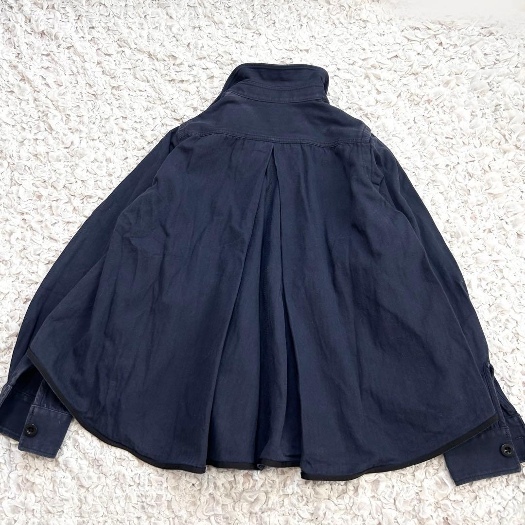 sacai サカイ ミリタリー ジャケット バックフレア プリーツ